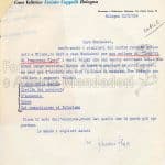 Lettera Bologna 22 maggio 1956