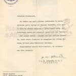 Lettera Milano 14 dicembre 1949
