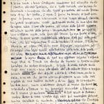 Pagina manoscritta del “Quaderno nero”, inedito