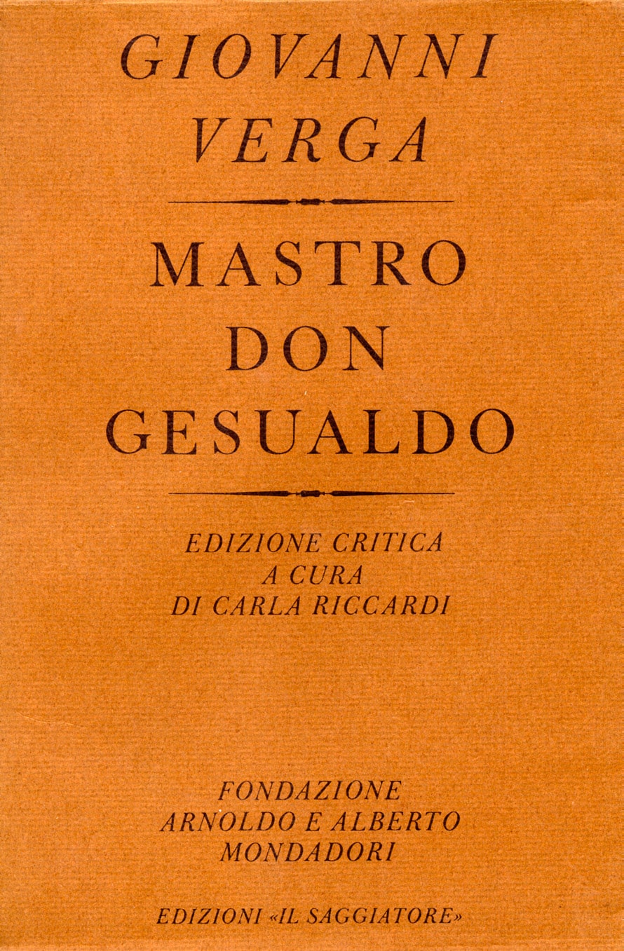 Giovanni Verga. Mastro Don Gesualdo copertina