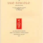 Le poesie di Ugo Foscolo curate da Alberto Mocchino