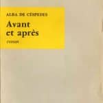 Copertina di "Prima e dopo" (1958) in francese di Alba de Céspedes