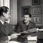 Alberto Mondadori con Elio Vittorini, 1946 foto