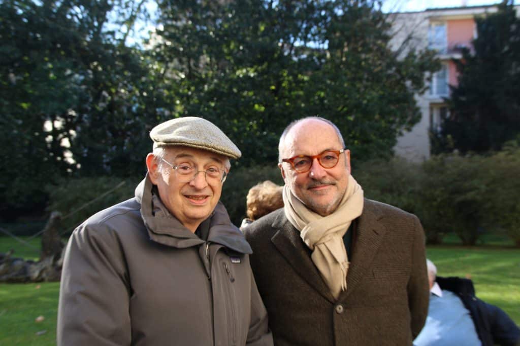 il professore Enrico Decleva insieme al presidente di Fondazione Luca Formenton